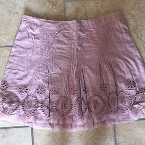 Aerie Blush Pink Soft Eyelet Skirt